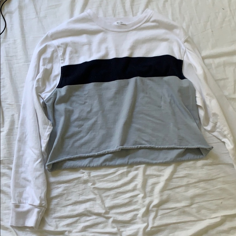 blue pacsun long sleeve crop